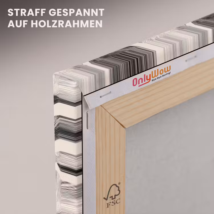 Botanisch - Bladeren - Zwart canvas 2cm klein 34 -uniquesellingpoint_afwerking-onlywow_DE
