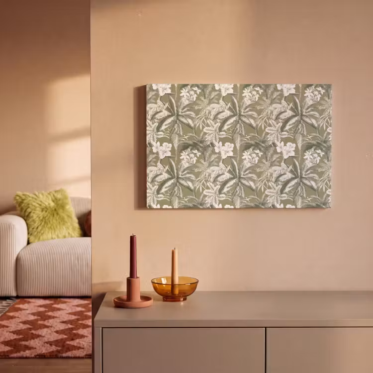 Botanisch - Bloemen - Groen canvas 2cm klein 34 -sfeer1