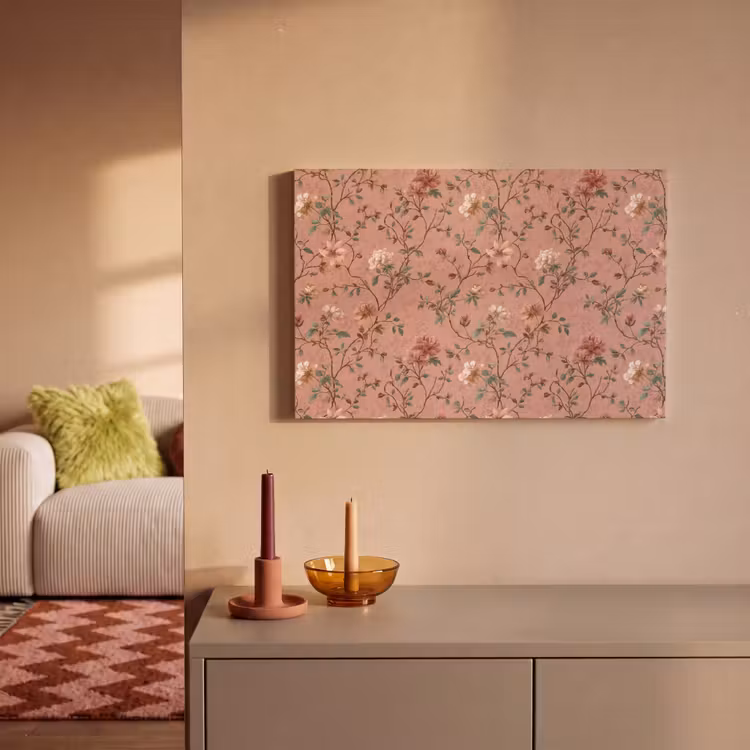Botanisch - Bloemen - Roze canvas 2cm klein 34 -sfeer1