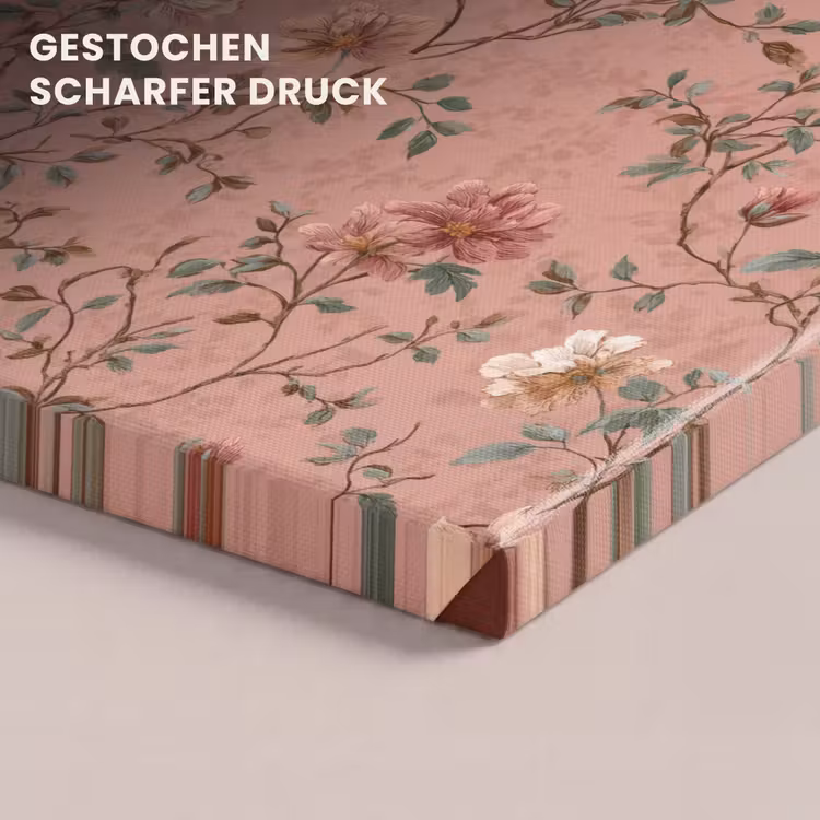 Botanisch - Bloemen - Roze canvas 2cm klein 34 -closeup_print_DE