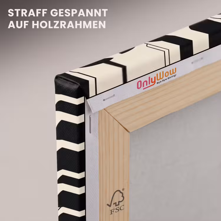 Botanisch - Dessin - Zwart - Beige canvas 2cm klein 34 -uniquesellingpoint_afwerking-onlywow_DE