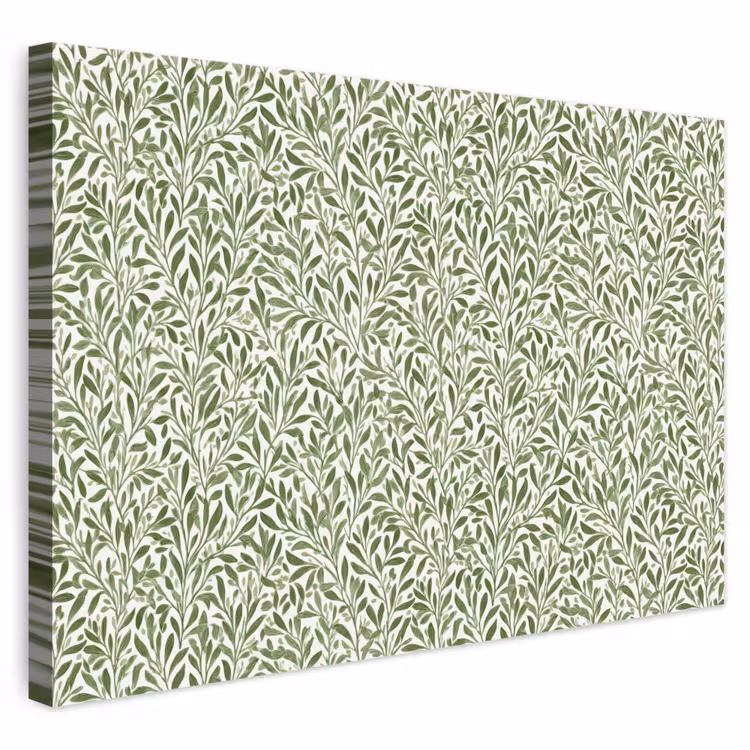 Botanisch - Takken - Groen canvas 2cm klein 34 -3d