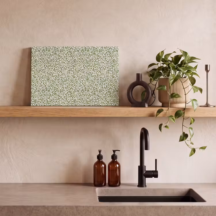 Botanisch - Takken - Groen canvas 2cm klein 34 -sfeer3