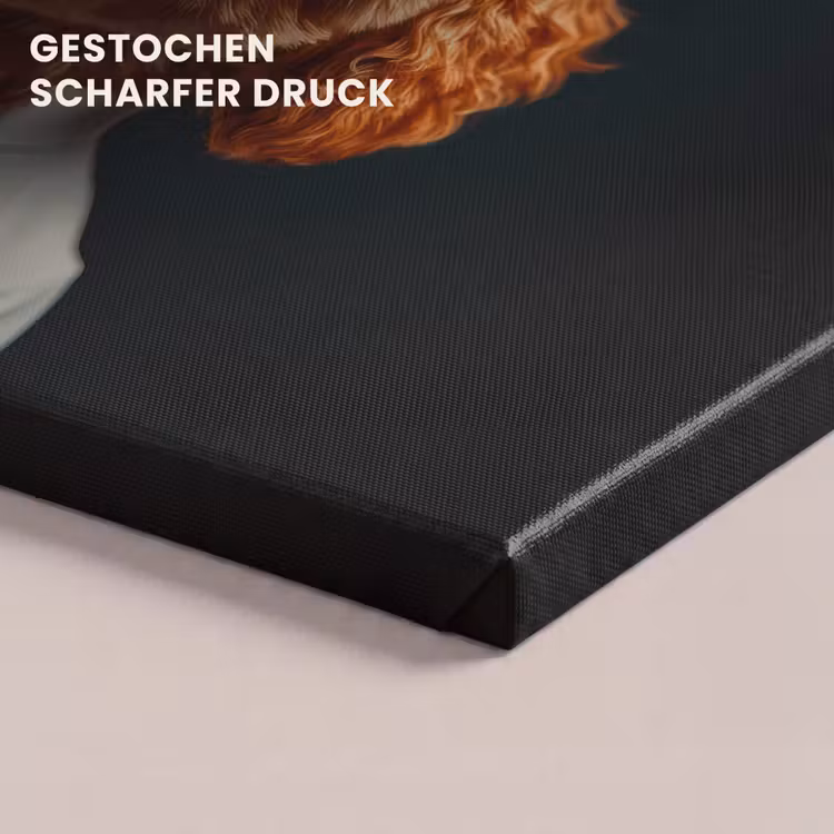 Bruin - Kok - Hondje canvas 2cm klein -uniquesellingpoint_afwerking-onlywow_DE