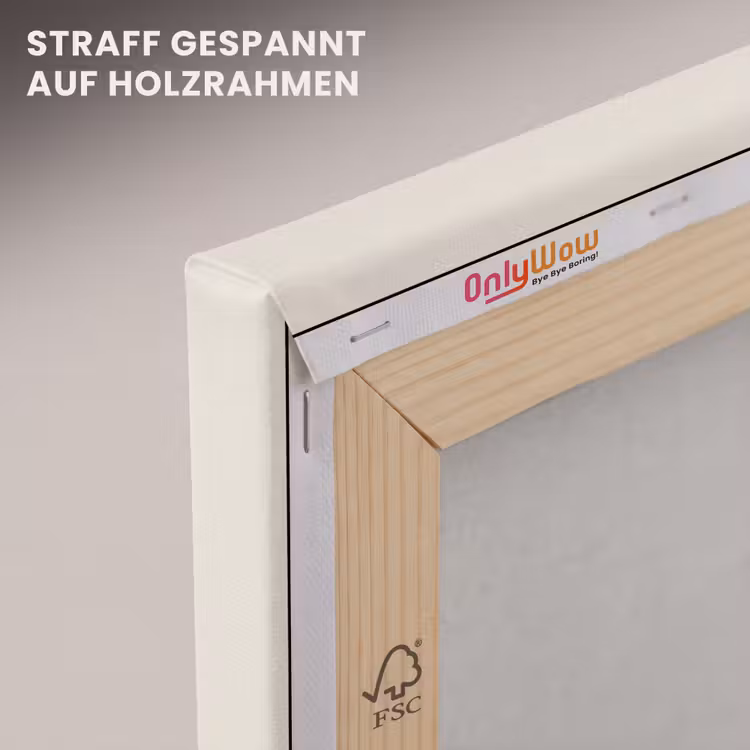 Bruin - Minimalistisch - Quote - Zomer canvas 2cm klein -uniquesellingpoint_afwerking-onlywow_DE