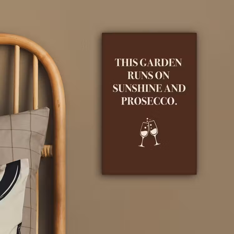 Bruin - Zomer - Quote - Drinken canvas 2cm klein -sfeer6