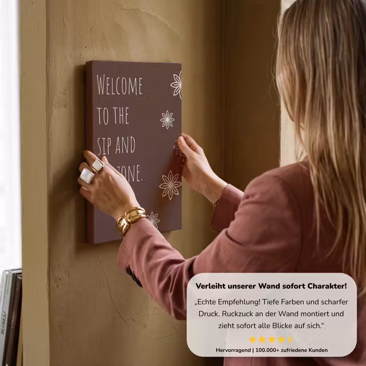 Bruin - Quote - Bloemen - Zomer canvas 2cm klein -sfeer3