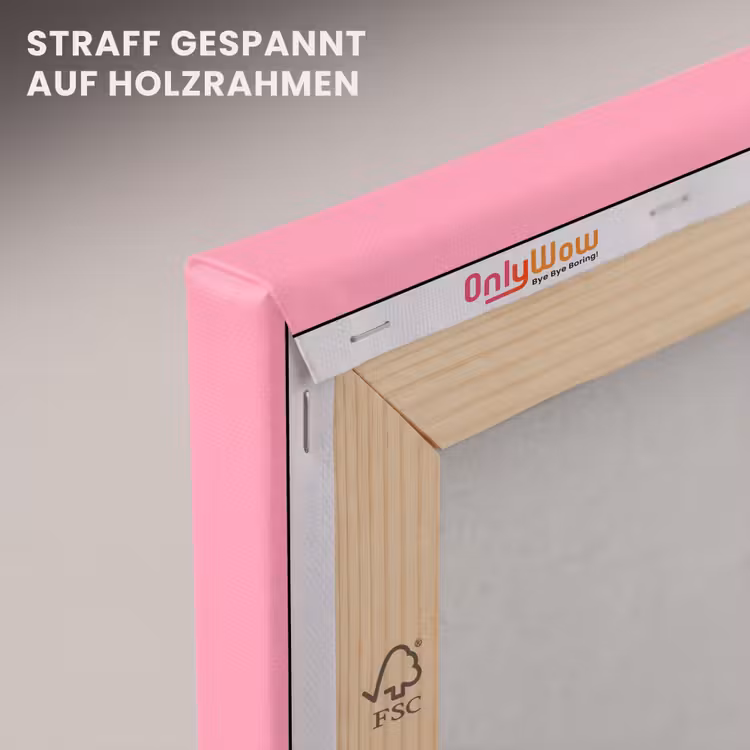 Bubblegum - Pink - Roze canvas 2cm klein 34 -uniquesellingpoint_afwerking-onlywow_DE