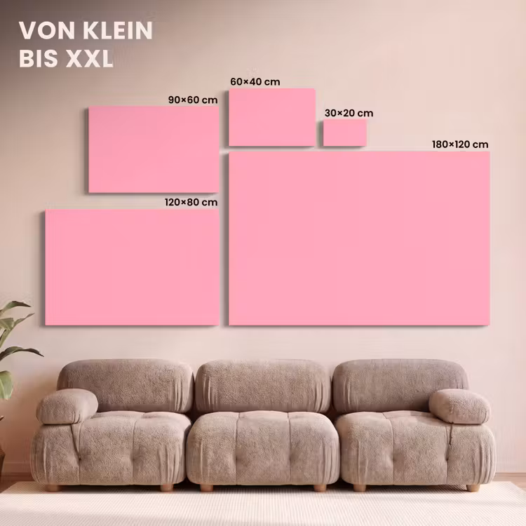 Bubblegum - Pink - Roze canvas 2cm klein 34 -Xsfeer8_DE