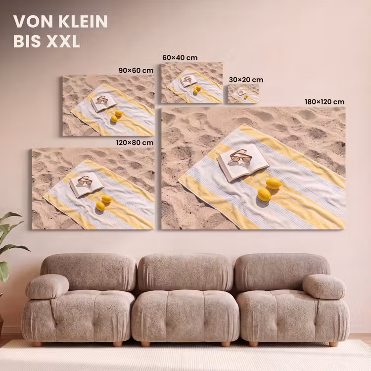 Boek - Zonnebril - Strand - Zomer - Geel canvas 2cm klein -Xsfeer8_DE