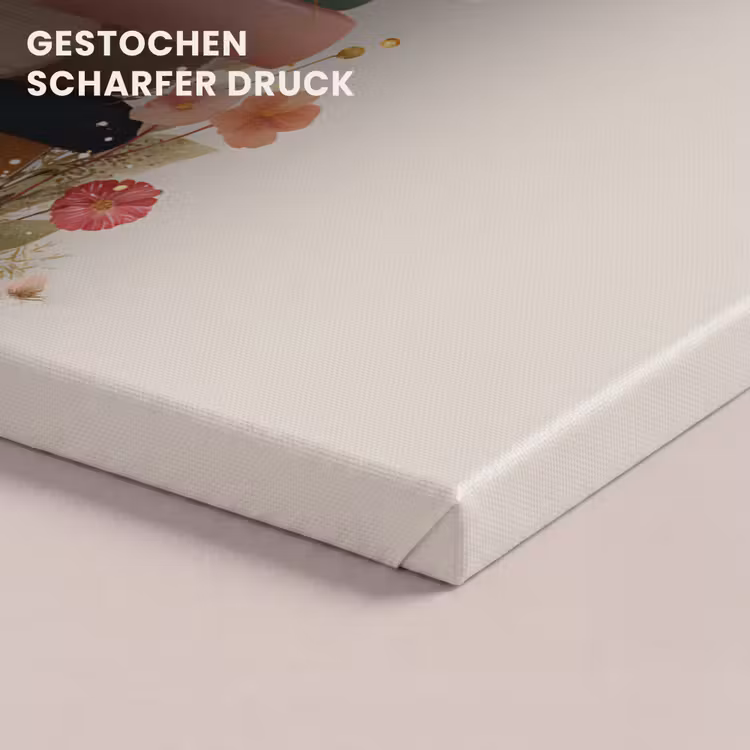 Boeken - Stapel - Bloemen - Kleurrijk canvas 2cm klein -uniquesellingpoint_afwerking-onlywow_DE