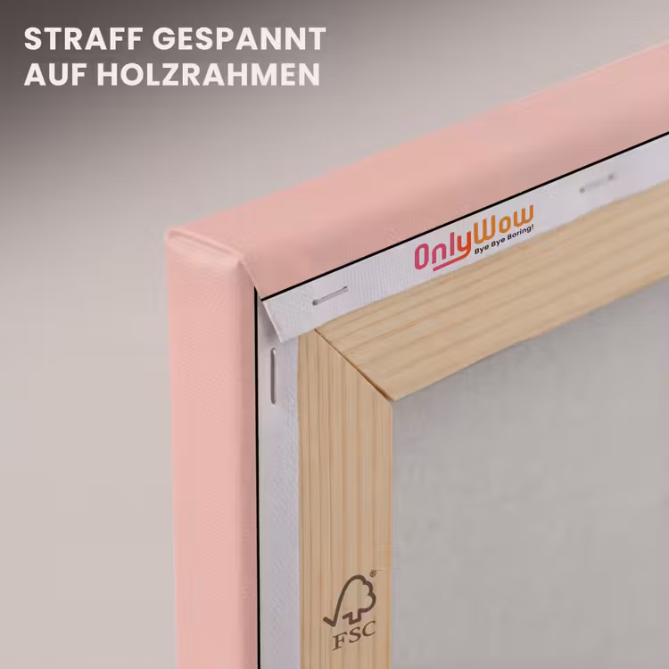 Boeken - Stapel - Kleurrijk canvas 2cm klein -uniquesellingpoint_afwerking-onlywow_DE