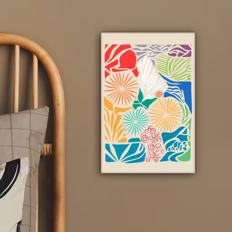 Kleurrijk - Abstract - Bloemen - Patronen canvas 2cm klein -sfeer3