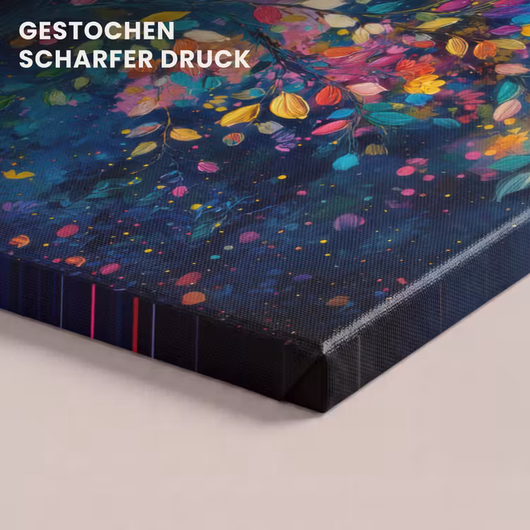 Kleurrijk - Boom - Magisch - Abstract canvas 2cm klein -closeup_print_DE
