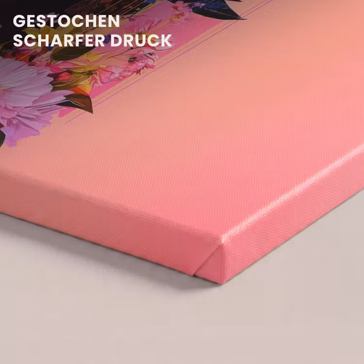 Kleurrijk - Bloemen - Vrouw - Zon canvas 2cm klein -uniquesellingpoint_afwerking-onlywow_DE