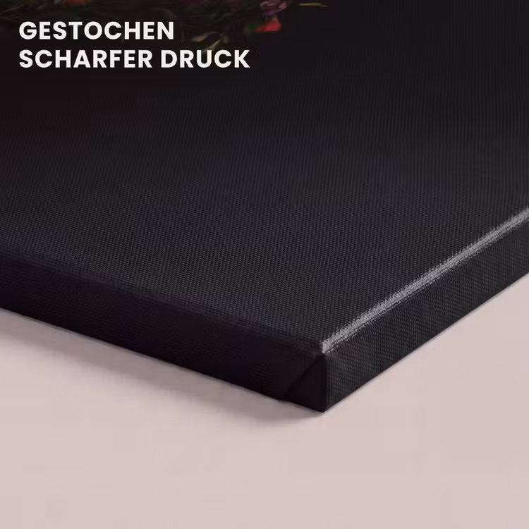 Kleurrijk - Boeket - Vaas - Goud canvas 2cm klein -uniquesellingpoint_afwerking-onlywow_DE