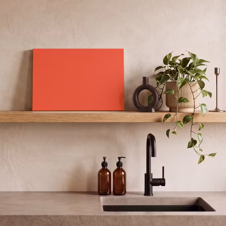 Burnt - Coral - Oranje canvas 2cm klein 34 -sfeer3