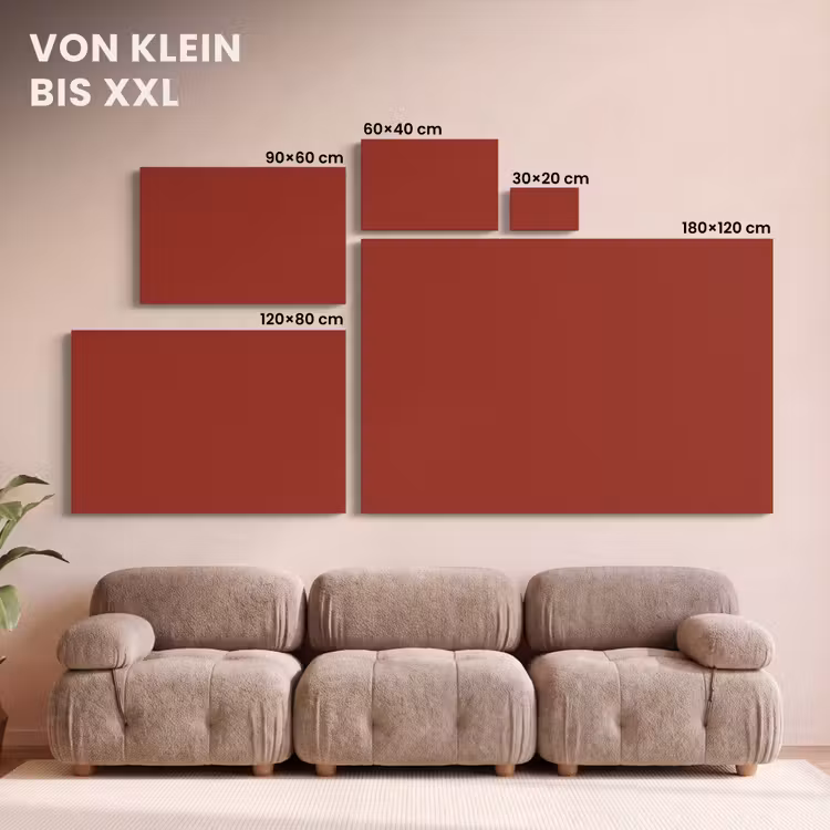 Burnt - Copper - Rood canvas 2cm klein 34 -Xsfeer8_DE