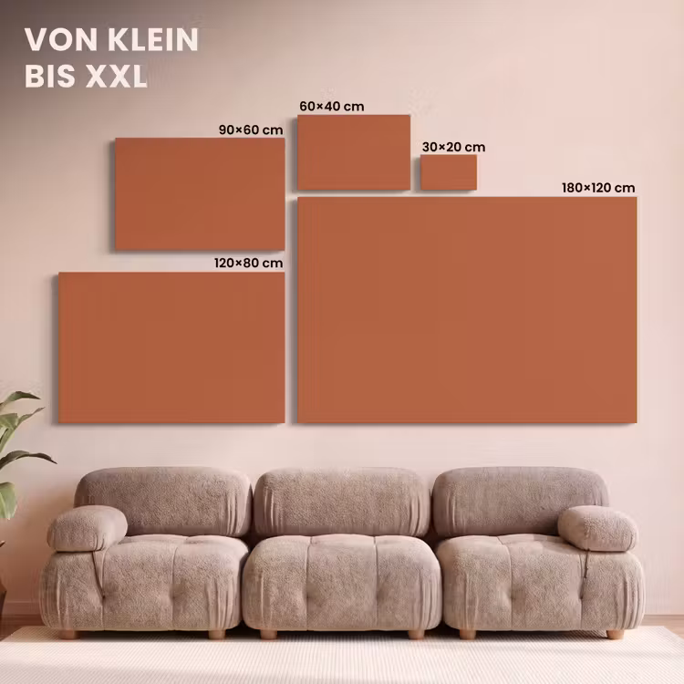 Burnt - Sienna - Oranje canvas 2cm klein 34 -Xsfeer8_DE