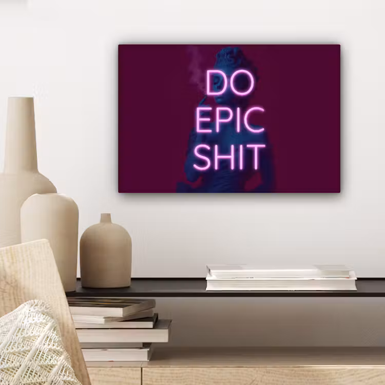Buste - Neon - LED - Letters canvas 2cm klein -sfeer6