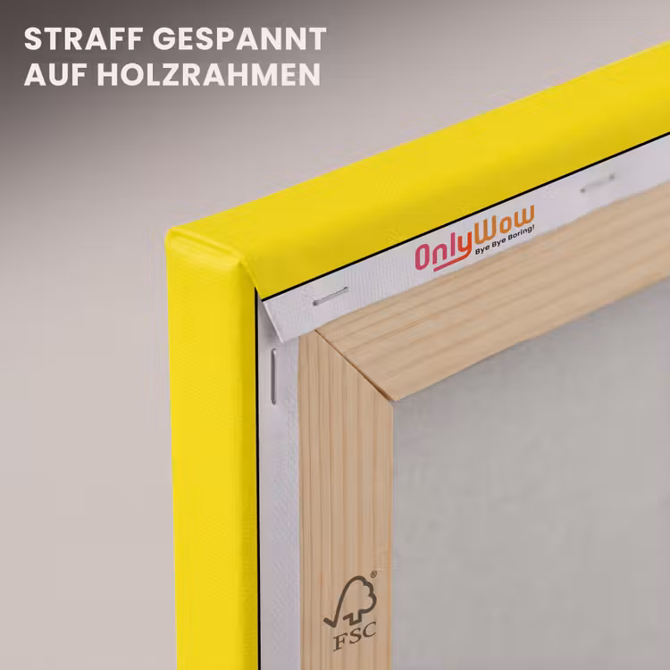 Buste - Slangen - Geel canvas 2cm klein -uniquesellingpoint_afwerking-onlywow_DE