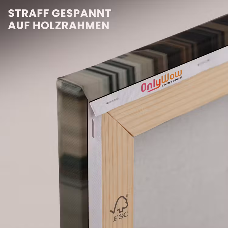 Café - Croissant - Koffie - Astronaut canvas 2cm klein -uniquesellingpoint_afwerking-onlywow_DE