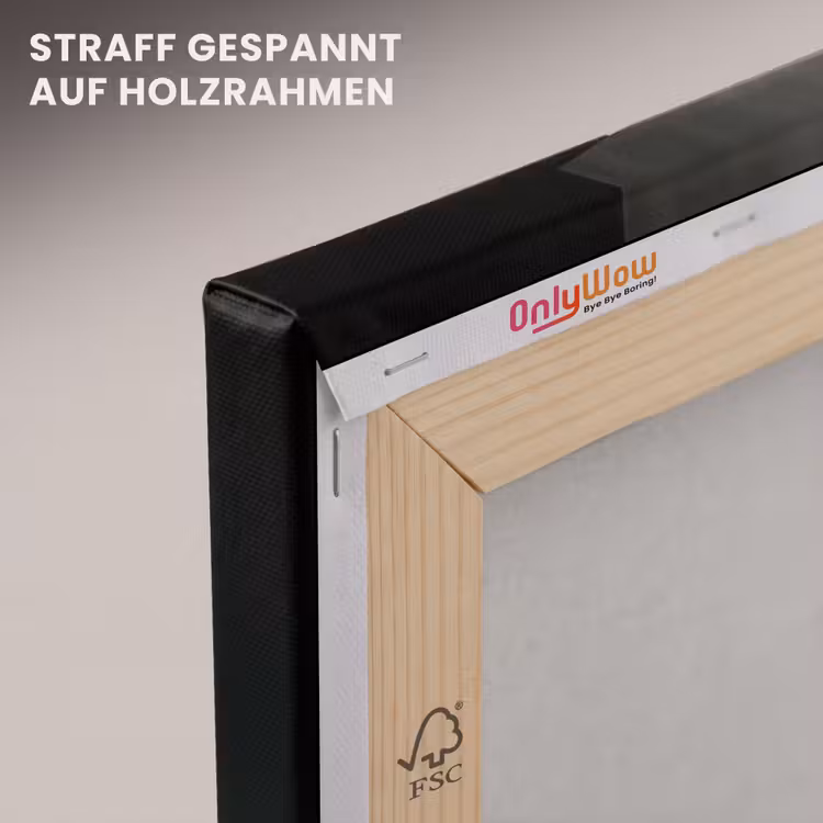 Champagnefles - Glas - Minimalistisch - Spetters canvas 2cm klein -uniquesellingpoint_afwerking-onlywow_DE