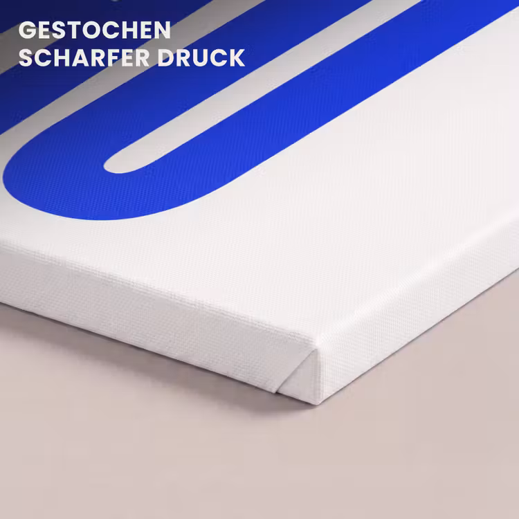 Ciao - Hoofdletters - Blauw - Minimalistisch canvas 2cm klein -closeup_print_DE