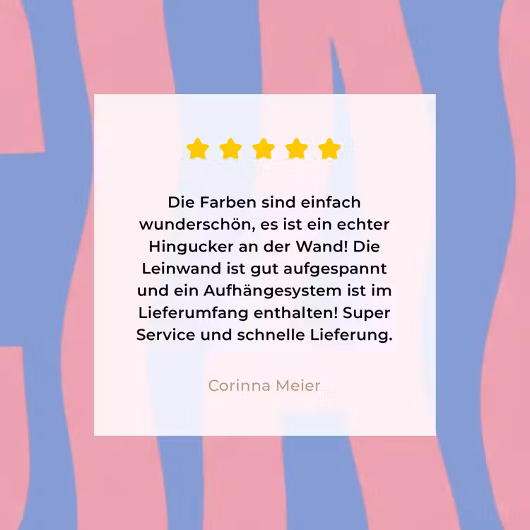 Ciao - Roze - Blauw - Golvend canvas 2cm klein -sfeer3