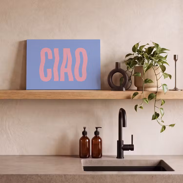 Ciao - Roze - Blauw - Golvend canvas 2cm klein -uniquesellingpoint_afwerking-onlywow_DE
