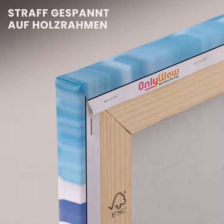 Cocktail - Zwembad - Zomer - Blauw canvas 2cm klein -uniquesellingpoint_afwerking-onlywow_DE