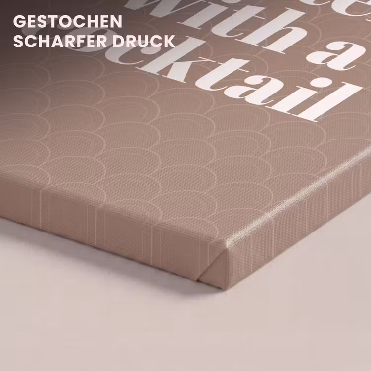 Cocktail - Tekst - Patroon - Wit canvas 2cm klein -closeup_print_DE