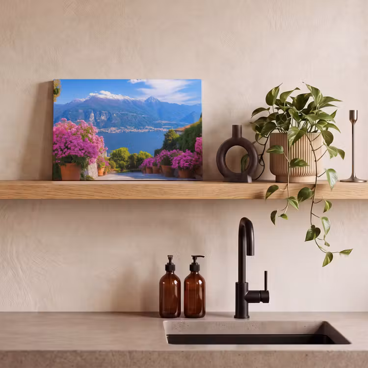 Lake Como - Italië - Landschap canvas 2cm klein -closeup_print_DE