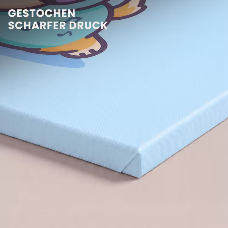 Corgi - Koptelefoon - Blauw - Muzieknoten canvas 2cm klein -closeup_print_DE