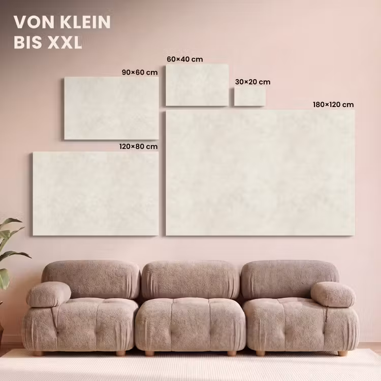 Crème - Egaal - Beton canvas 2cm klein 34 -Xsfeer8_DE