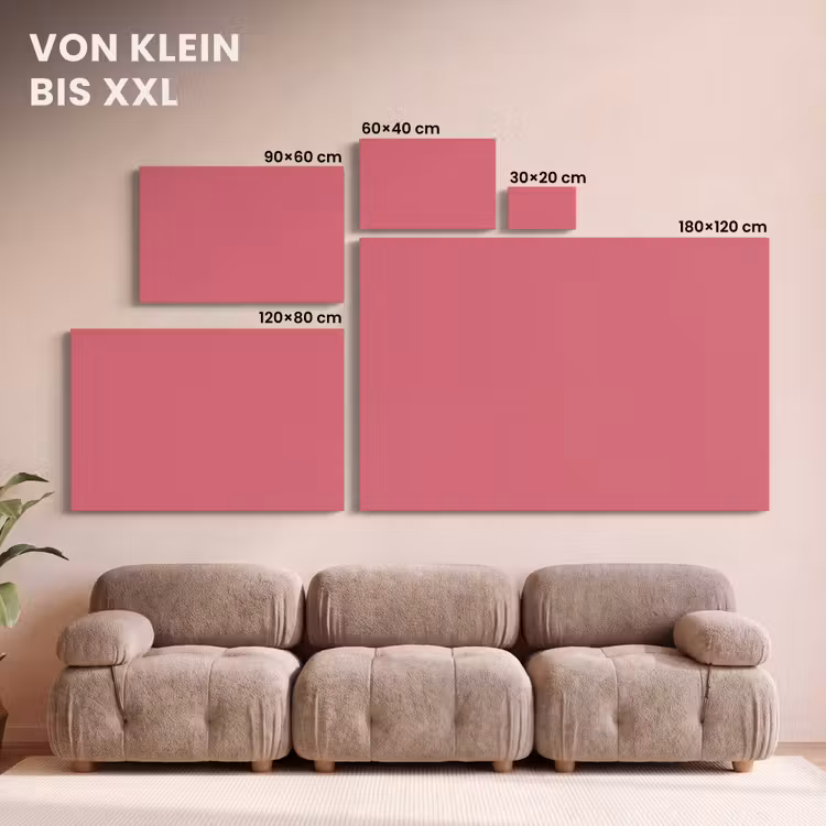 Crimson - Rose - Roze canvas 2cm klein 34 -Xsfeer8_DE