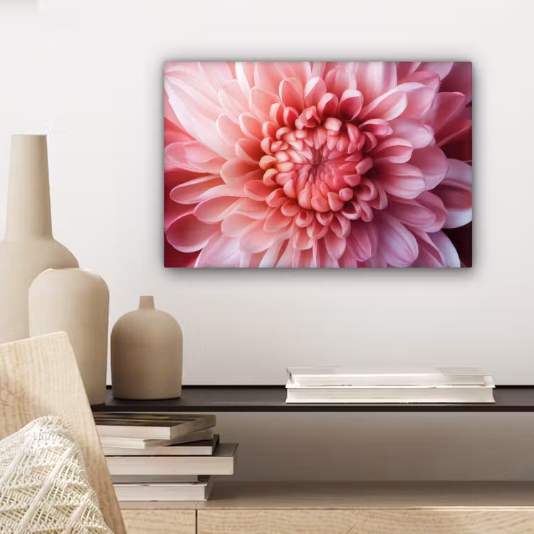 Dahlia - Bloem - Close up - Roze canvas 2cm klein -closeup_print_DE