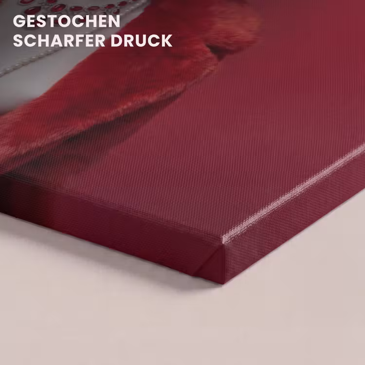 Vrouw - Bontjas - Mode - Klassiek - Rood canvas 2cm klein -closeup_print_DE
