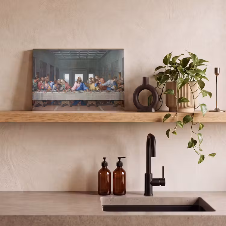 Het laatste avondmaal - Leonardo da Vinci canvas 2cm klein -sfeer6
