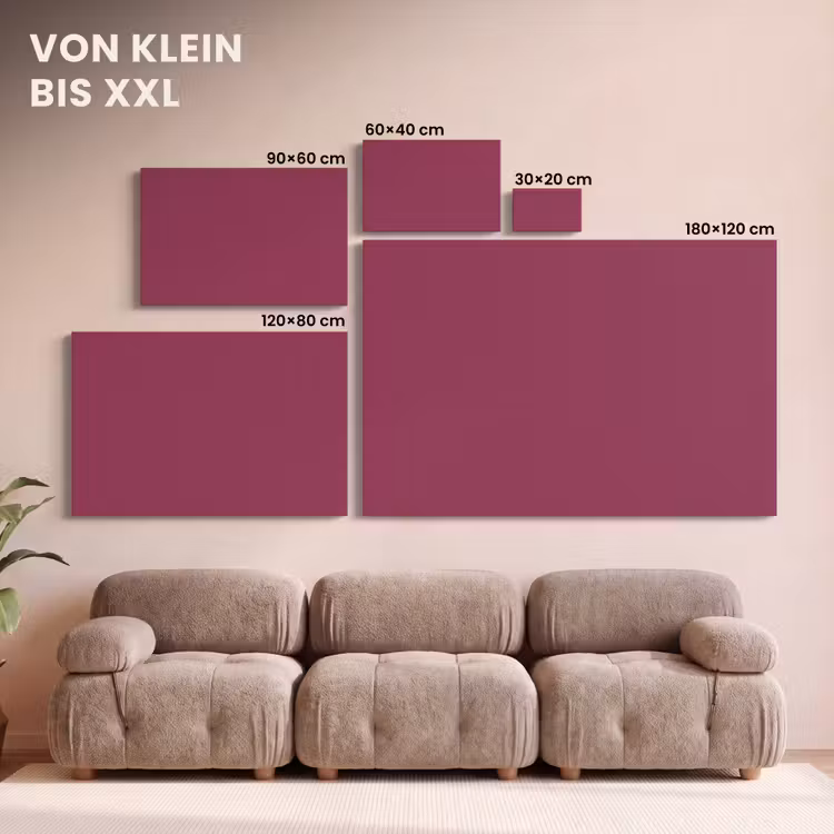 Deep - Rasberry - Rood canvas 2cm klein 34 -Xsfeer8_DE