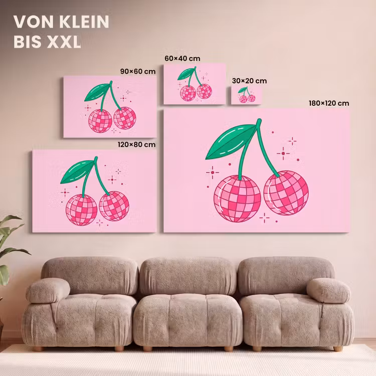 Decoratie - Disco-bal - Feest - Roze canvas 2cm klein -Xsfeer8_DE