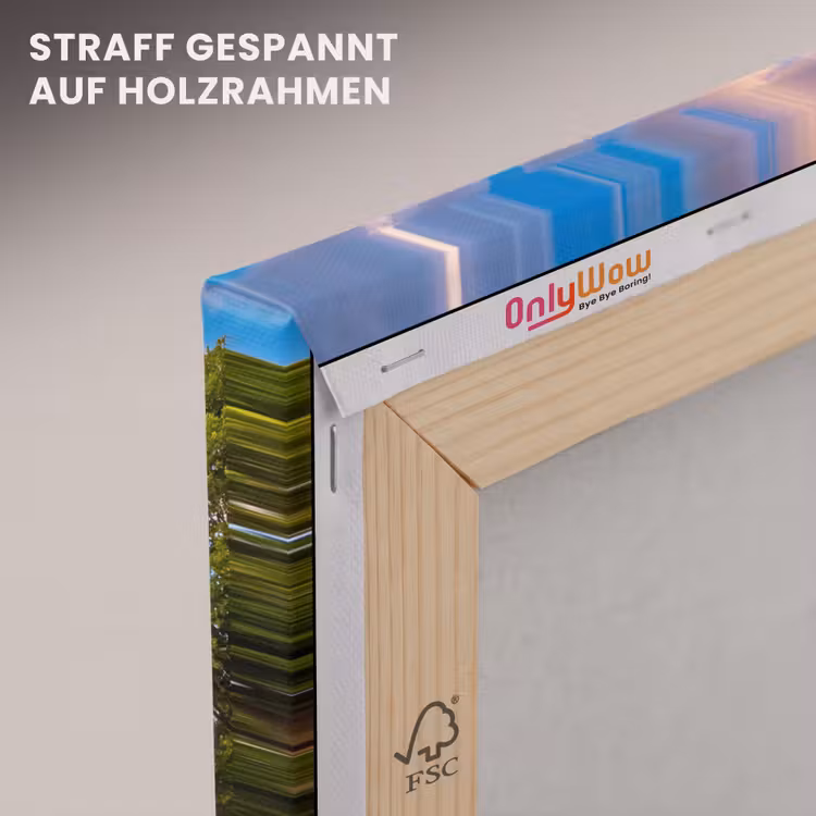 Monument - Parijs - Zonsondergang - Architectuur - Goud canvas 2cm klein -uniquesellingpoint_afwerking-onlywow_DE