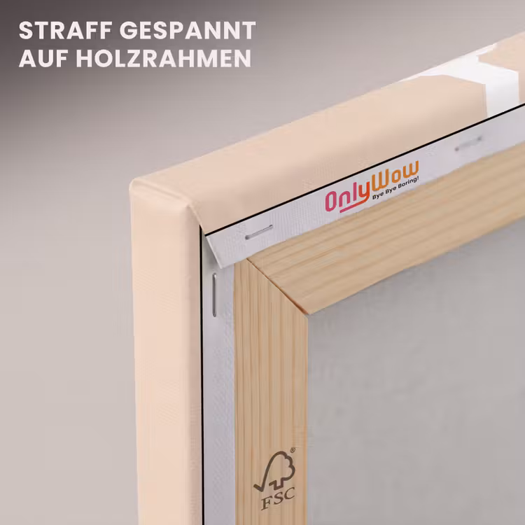Monument - Stad - Zonsondergang - Minimalistisch - Oranje canvas 2cm klein -uniquesellingpoint_afwerking-onlywow_DE