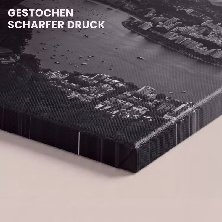 Monument - Stadsgezicht - Landschap - Zwart-wit canvas 2cm klein -closeup_print_DE