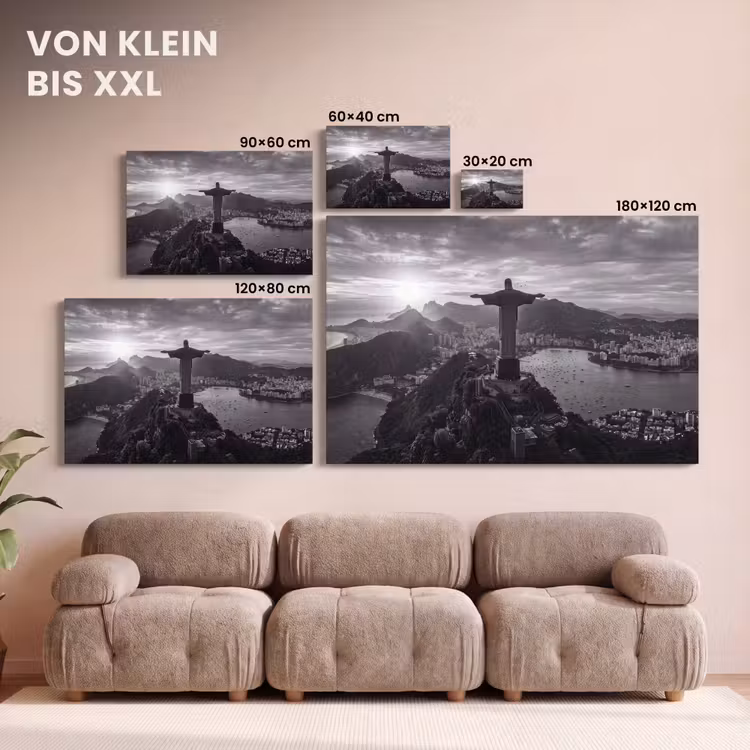 Monument - Stadsgezicht - Landschap - Zwart-wit canvas 2cm klein -Xsfeer8_DE
