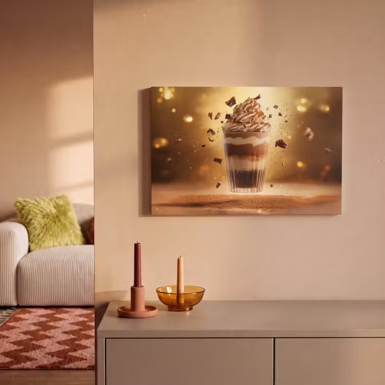 Dessert - Chocolade - Zoet - Eten canvas 2cm klein -sfeer1