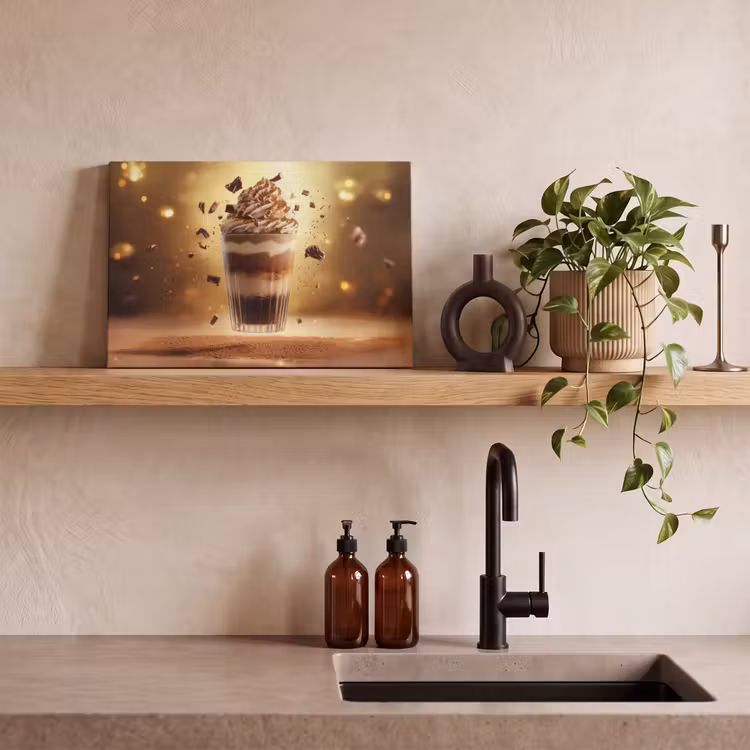 Dessert - Chocolade - Zoet - Eten canvas 2cm klein -sfeer6