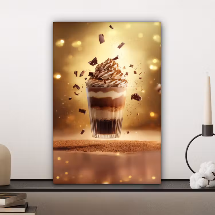 Dessert - Chocolade - Zoet - Eten canvas 2cm klein -closeup_print_DE