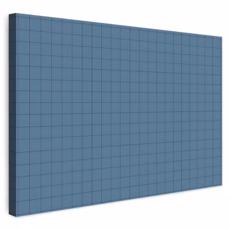Ruiten - Geometrisch - Blauw canvas 2cm klein 34 -3d