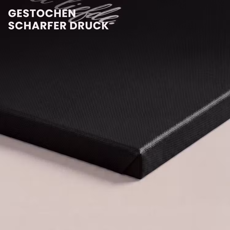 In deze keuken wordt gekookt met liefde - Koken - Spreuken - Quotes - Liefde canvas 2cm klein -closeup_print_DE
